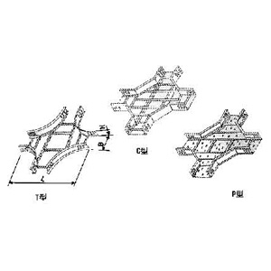 LJ（LMJ）-04AT-P-C型水平四通（tōng）橋架
